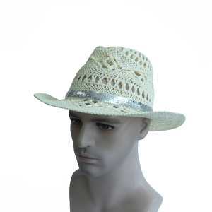 Fashion White Straw Cap